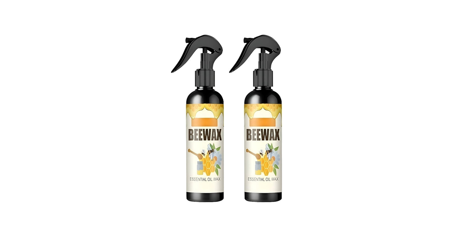 BeeWax Spray Brown Wooden Furniture Cleaner Floor Polishing Shiner-Special offer Buy 1 Get 1 Free. (Pack of 2)