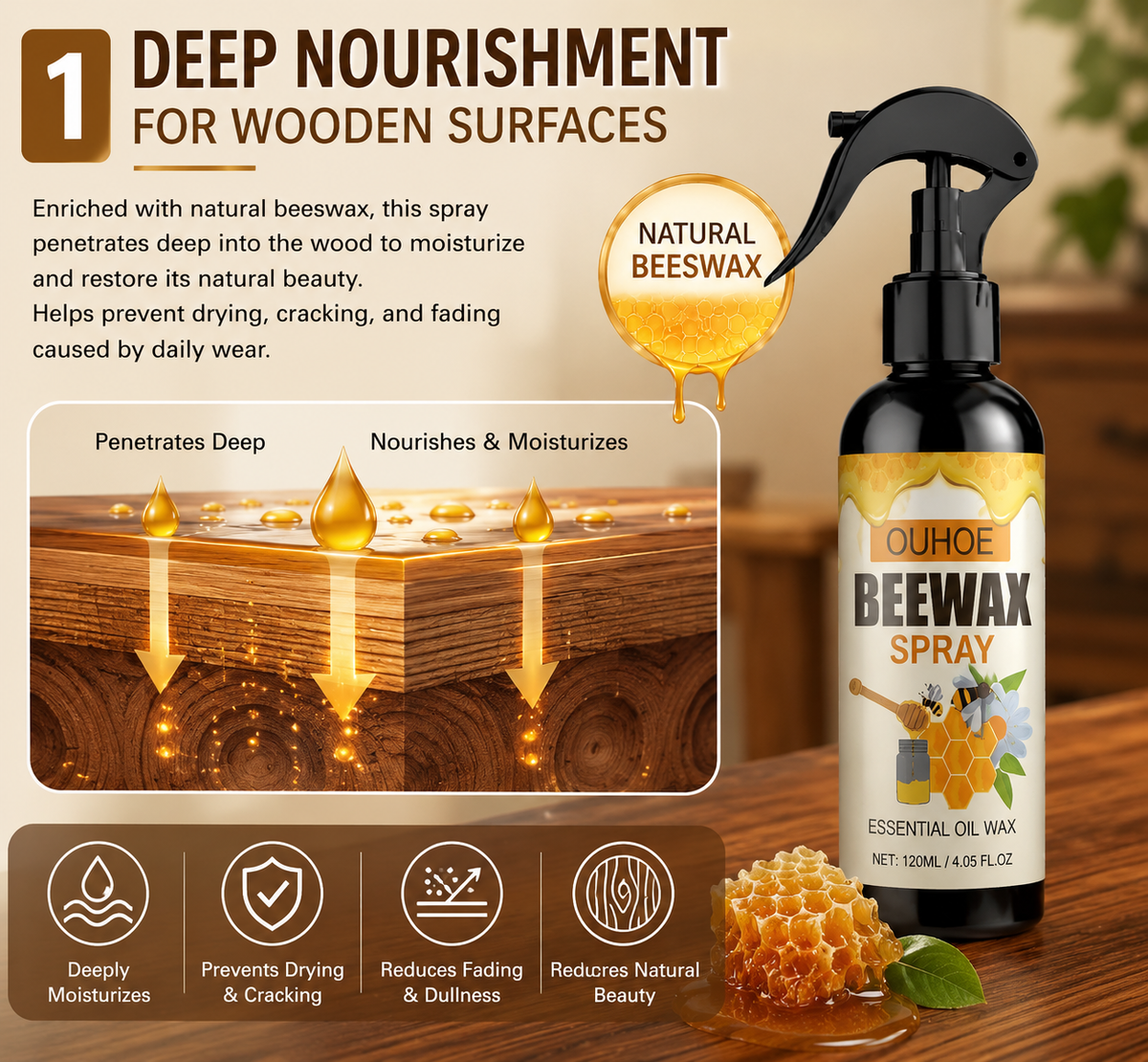 1. Deep Nourishment for Wooden Surfaces