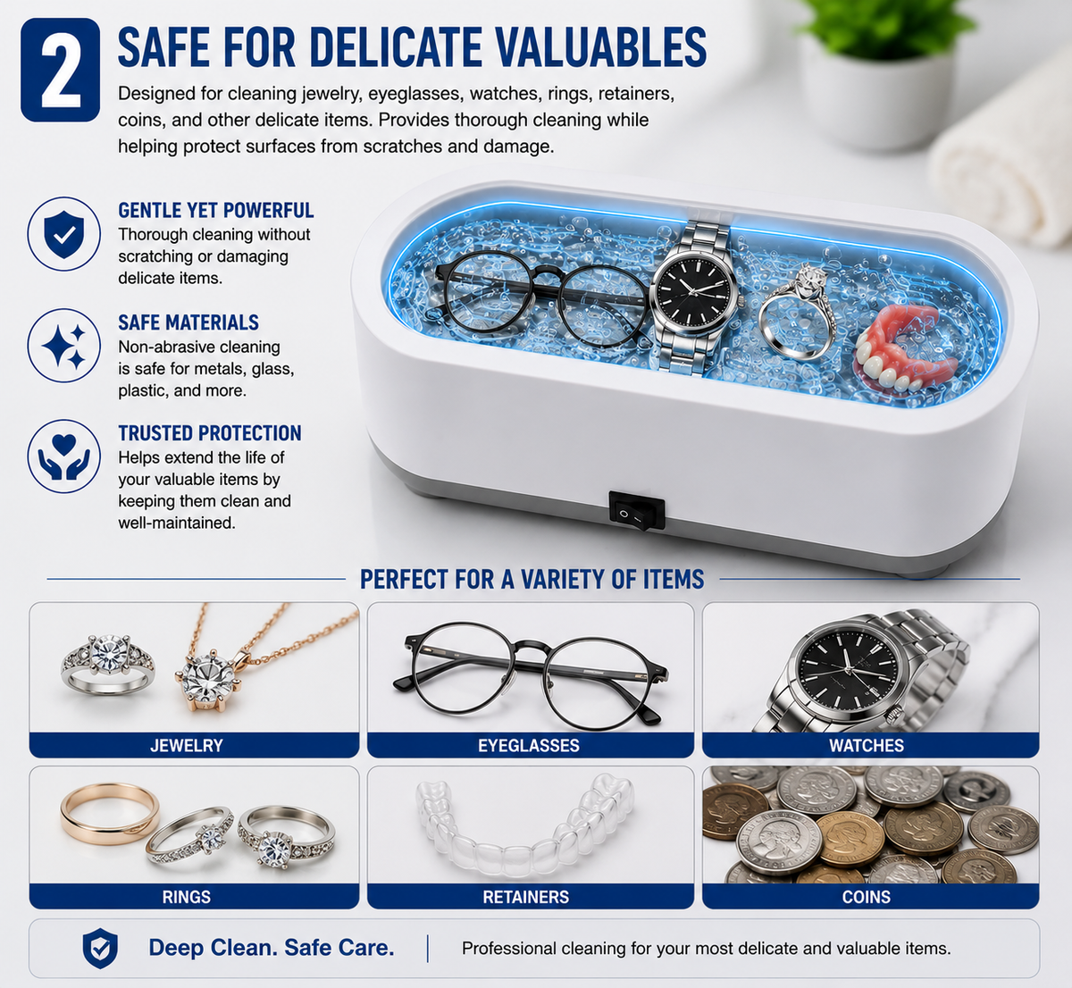 3. Safe for Delicate Valuables