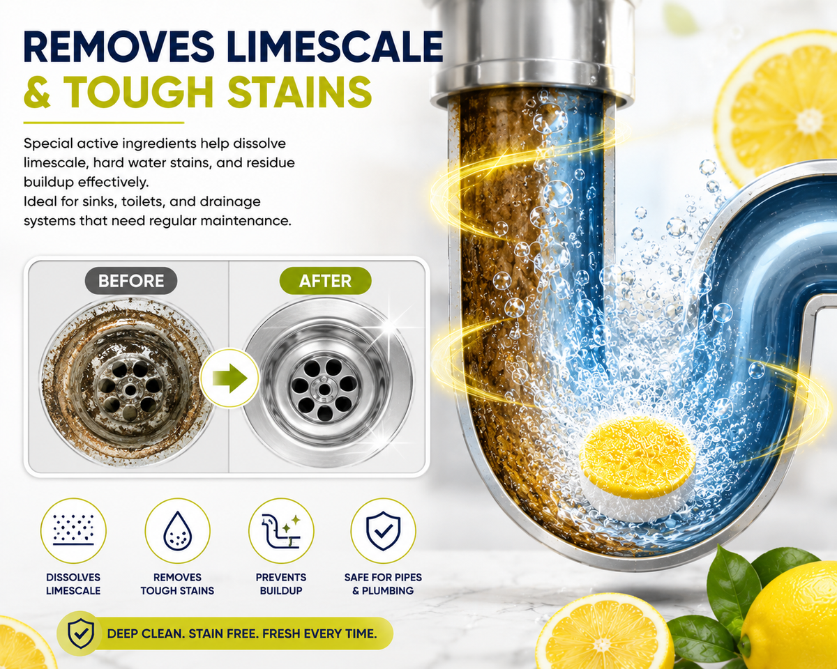 3. Removes Limescale & Tough Stains