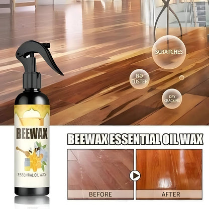 BeeWax Spray Brown Wooden Furniture Cleaner Floor Polishing Shiner-Special offer Buy 1 Get 1 Free. (Pack of 2)