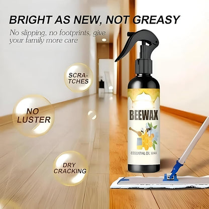 BeeWax Spray Brown Wooden Furniture Cleaner Floor Polishing Shiner-Special offer Buy 1 Get 1 Free. (Pack of 2)