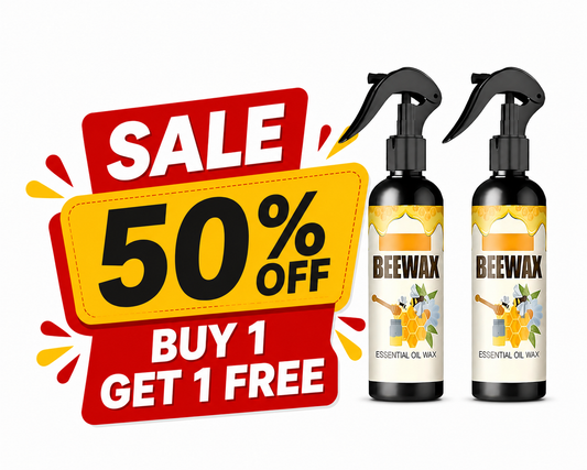 BeeWax Spray Brown Wooden Furniture Cleaner Floor Polishing Shiner-Special offer Buy 1 Get 1 Free. (Pack of 2)