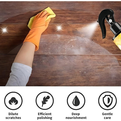 BeeWax Spray Brown Wooden Furniture Cleaner Floor Polishing Shiner-Special offer Buy 1 Get 1 Free. (Pack of 2)