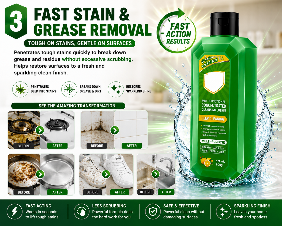 3. Fast Stain & Grease Removal