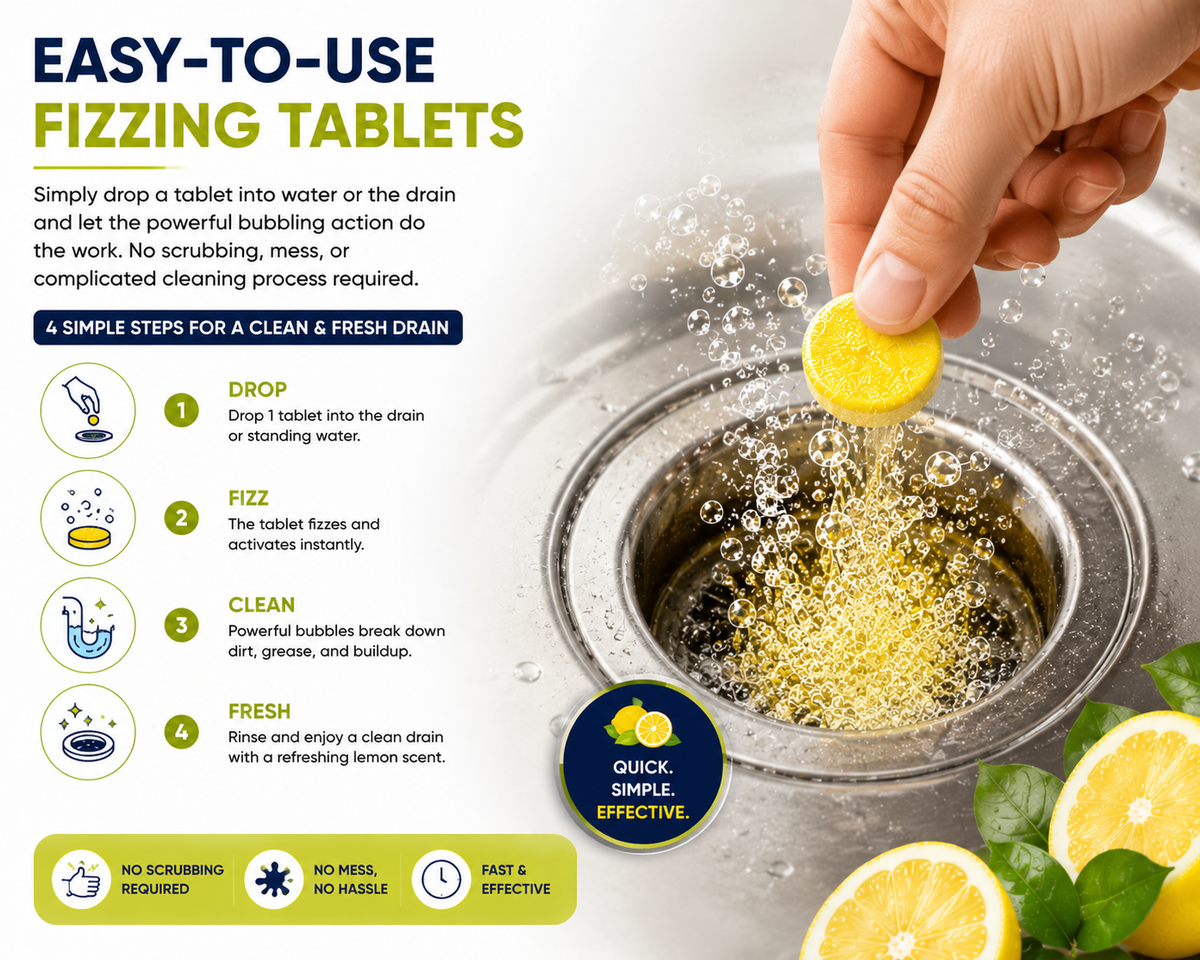 4. Easy-to-Use Fizzing Tablets