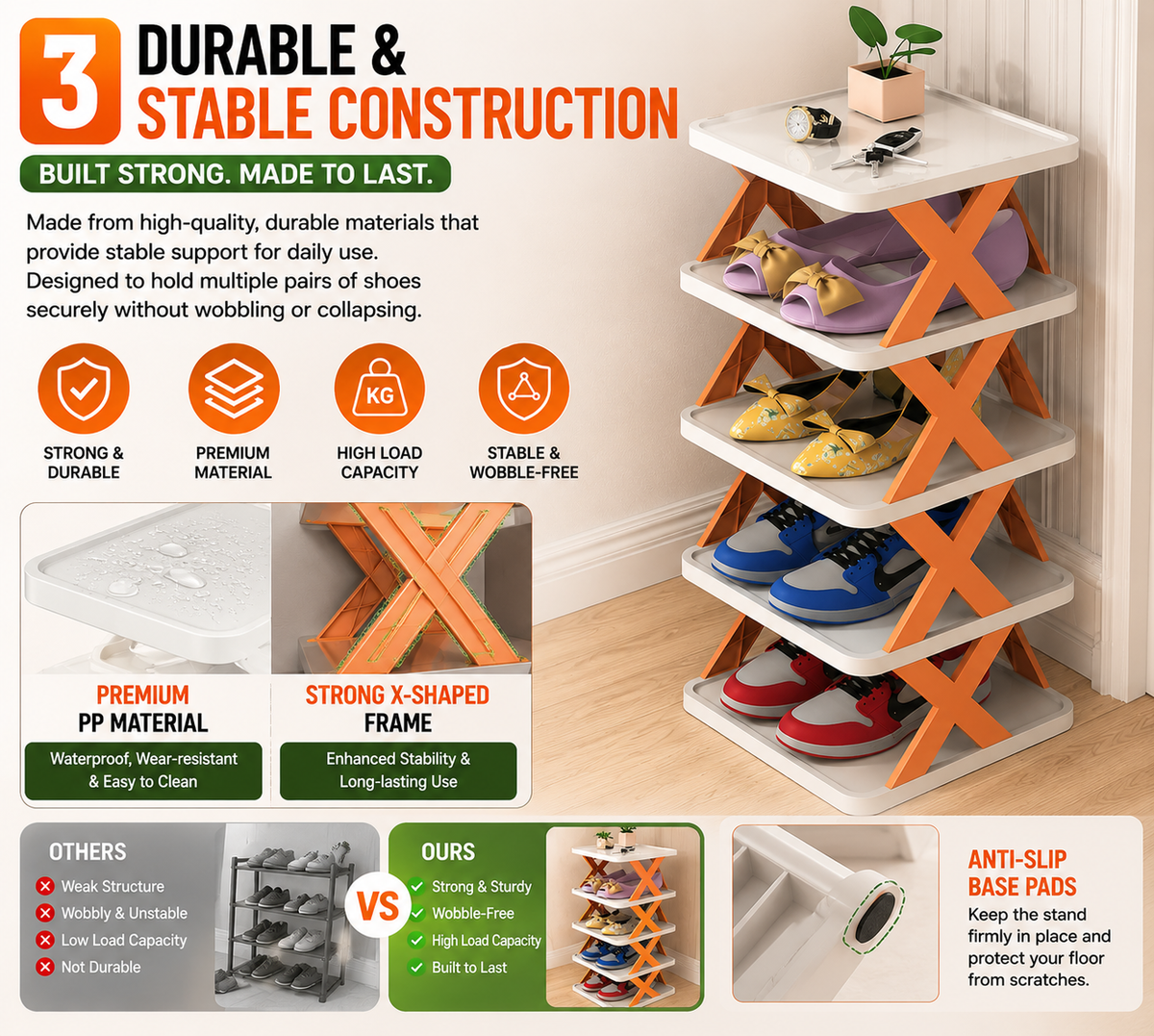 3. Durable & Stable Construction
