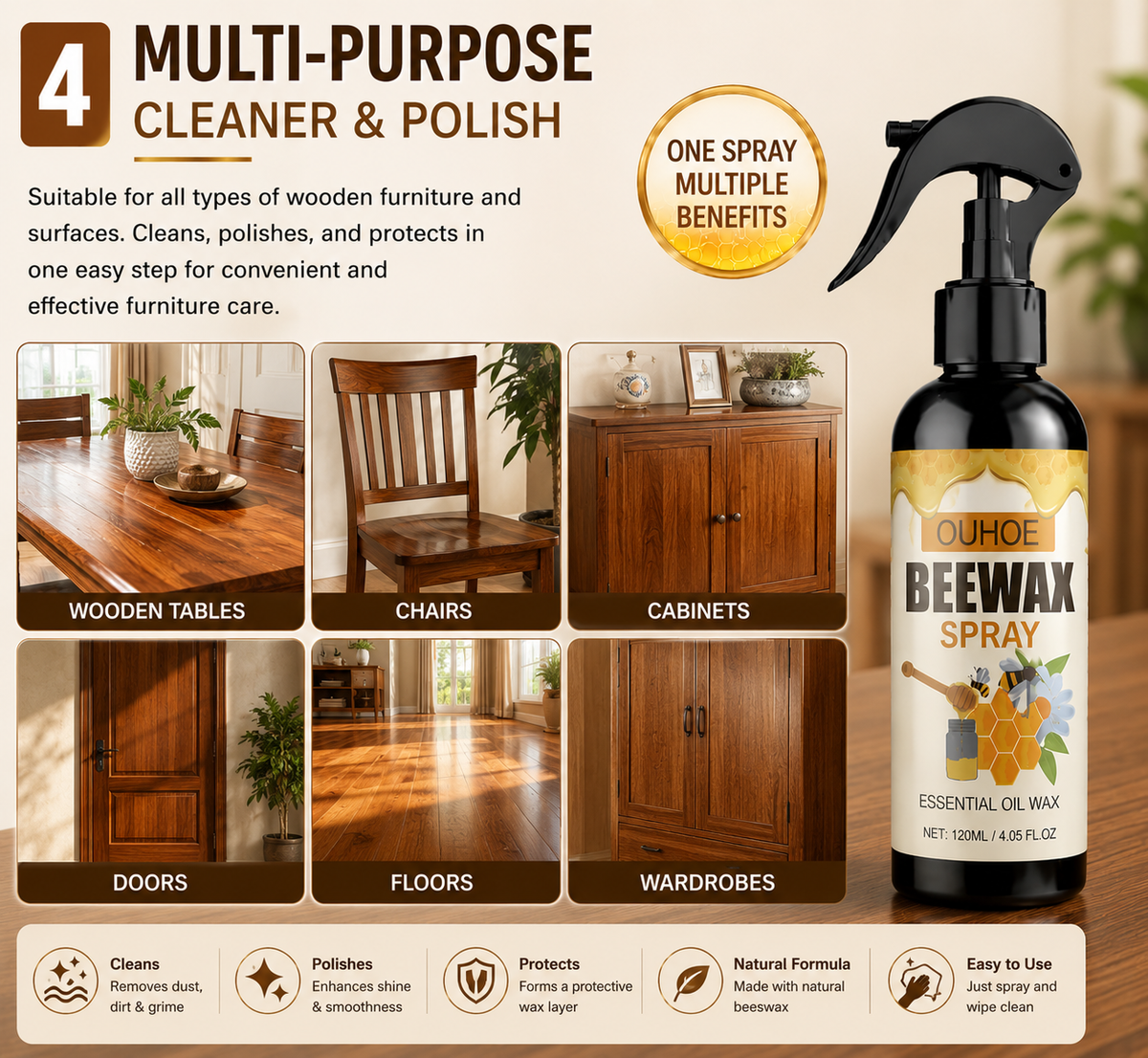 4. Multi-Purpose Furniture Cleaner & Polish